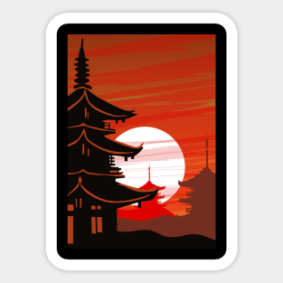 Japan Red Sticker